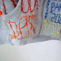 VAVA DUDU EMBROIDERY HOODIE GRAY