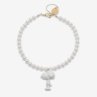 ANDRESGALLARDO SNOOPY & PEARLS NECKLACE