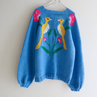 SOFIO GONGLI PULLOVER KNIT BLUE