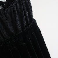 TRANSE PARIS SILK VELVET PANTS