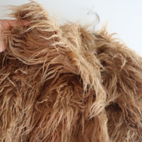 YUHAN WANG ECO FUR PEACOAT “BEIGE”