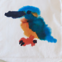 WILD ANIMALS MEMORY TOTEBAG KINGFISHER