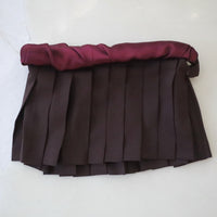 MIKIOSAKEBE SHRINK PLEATS MINI SKIRT