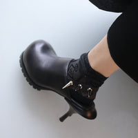 MELITTA BAUMEISTER DOUBLE HEEL MULE BLACK