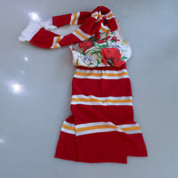 ADAM JONES STRIPE WAIST SCARF SKIRT