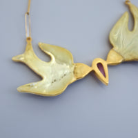 SOFIO GONGLI MORGANITE NECKLACE