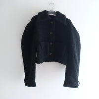 YUHAN WANG WOOL-BLEND BOUCLE JACKET