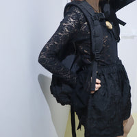 ANIGIG GATHERED BACKPACK JACQUARD