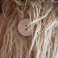 YUHAN WANG ECO FUR PEACOAT “BEIGE”