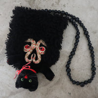 ANIGIG ANIMAL FLUFFY SHOULDER BAG"BLACK CAT"