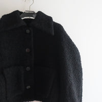 YUHAN WANG WOOL-BLEND BOUCLE JACKET