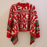 ADAM JONES WREXHAM SCARF OPEN BACK JUMPER