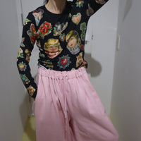 CHOPOVA LOWENA SNIPPETS FITTED JERSEY TOP