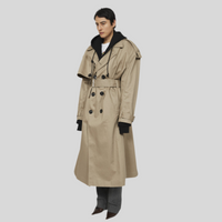 MERYLL ROGGE TRENCH COAT WITH DETACHABLE HOOD