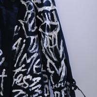 VAVA DUDU PAINTED COAT 77 NAVY×WHITE