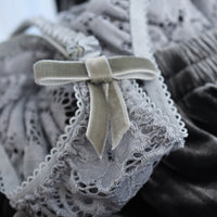 TRANSE PARIS SILK VELVET PANTS