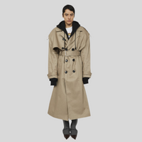 MERYLL ROGGE TRENCH COAT WITH DETACHABLE HOOD