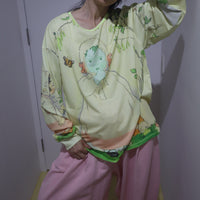CHOPOVA LOWENA WOODLAND BABY OVERSIZED JERSEY TOP