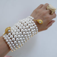 ANIGIG PEARL WHIRL BANGLE LONG