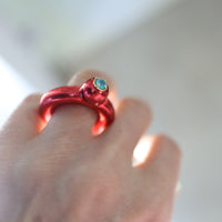 IMAGO RING SEA BLUE CHALCEDONY