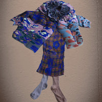 JULIA HEUER JOHAN HANDPLEATED COAT IN
PATCHWORK INGRID
