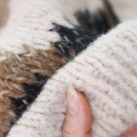 WILD ANIMALS HAND KNITTED CARDIGAN PUG, GOATS