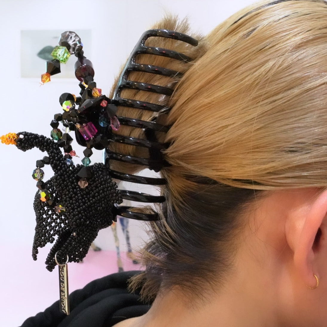 白鳥　ヘアクリップ　LOU DE BETOLY 白鳥 ヘアクリップ LOU DE BETOLY LOU DE BÈTOLY SWAN HAIR CLIP