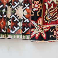 CHOPOVA LOWENA VELVET CAT MIDI CARABINER SKIRT