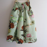 JULIA HEUER KENZA HAND PLEATED SKIRT IN EDWARD GREEN