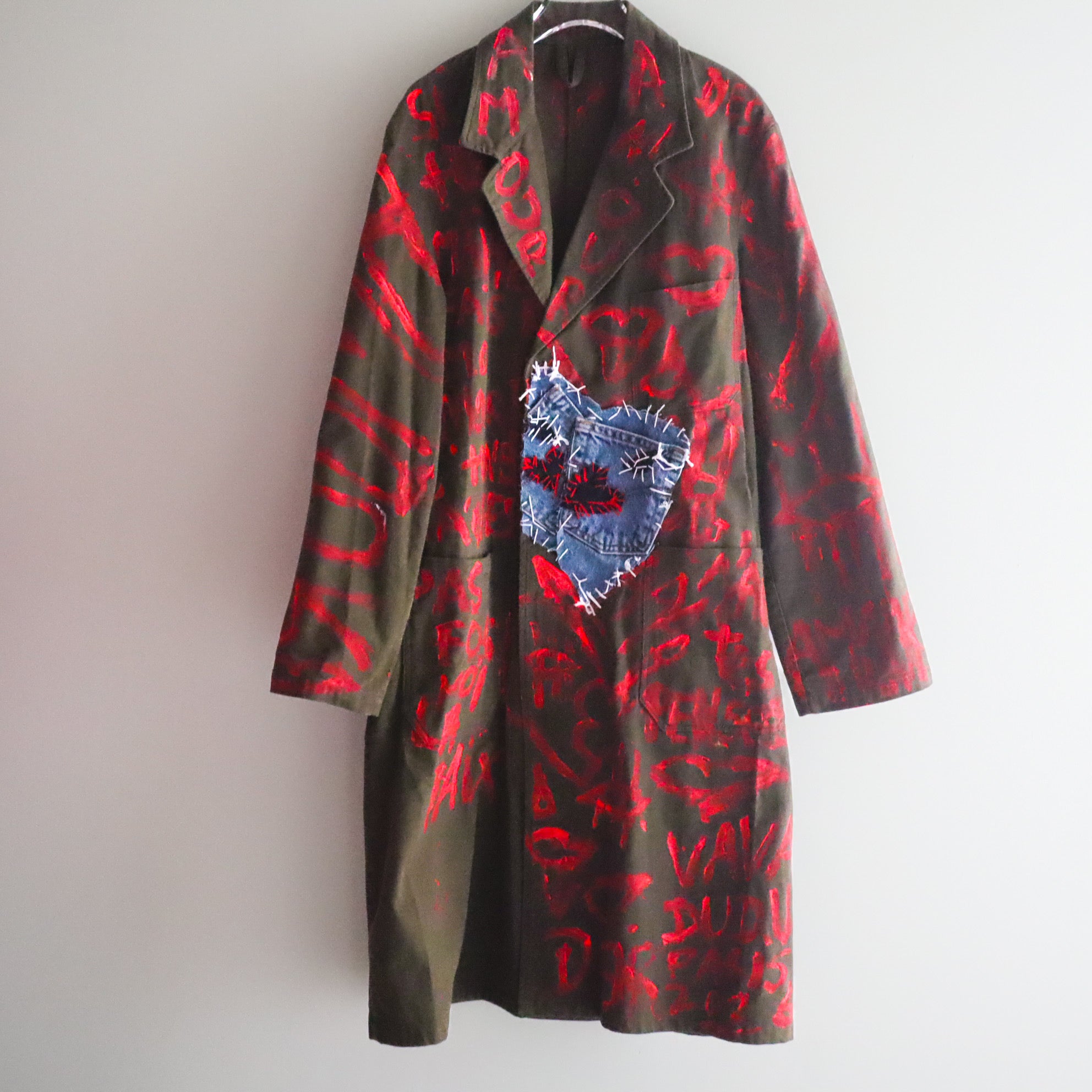 VAVA DUDU HAND-PAINTED DENIM PATCH COAT – GIGINA