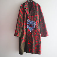 VAVA DUDU HAND-PAINTED DENIM PATCH COAT