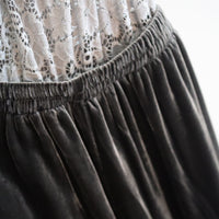 TRANSE PARIS SILK VELVET PANTS