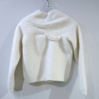 PILLINGS WHITE CARDIGAN