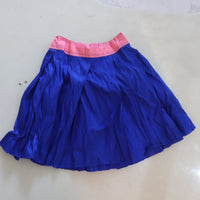 NONG RAK WRAP SNAP PLEATED CONTRAST SKIRT