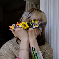 MATHILDE HIRON BIG RING FLOWER PURPLE