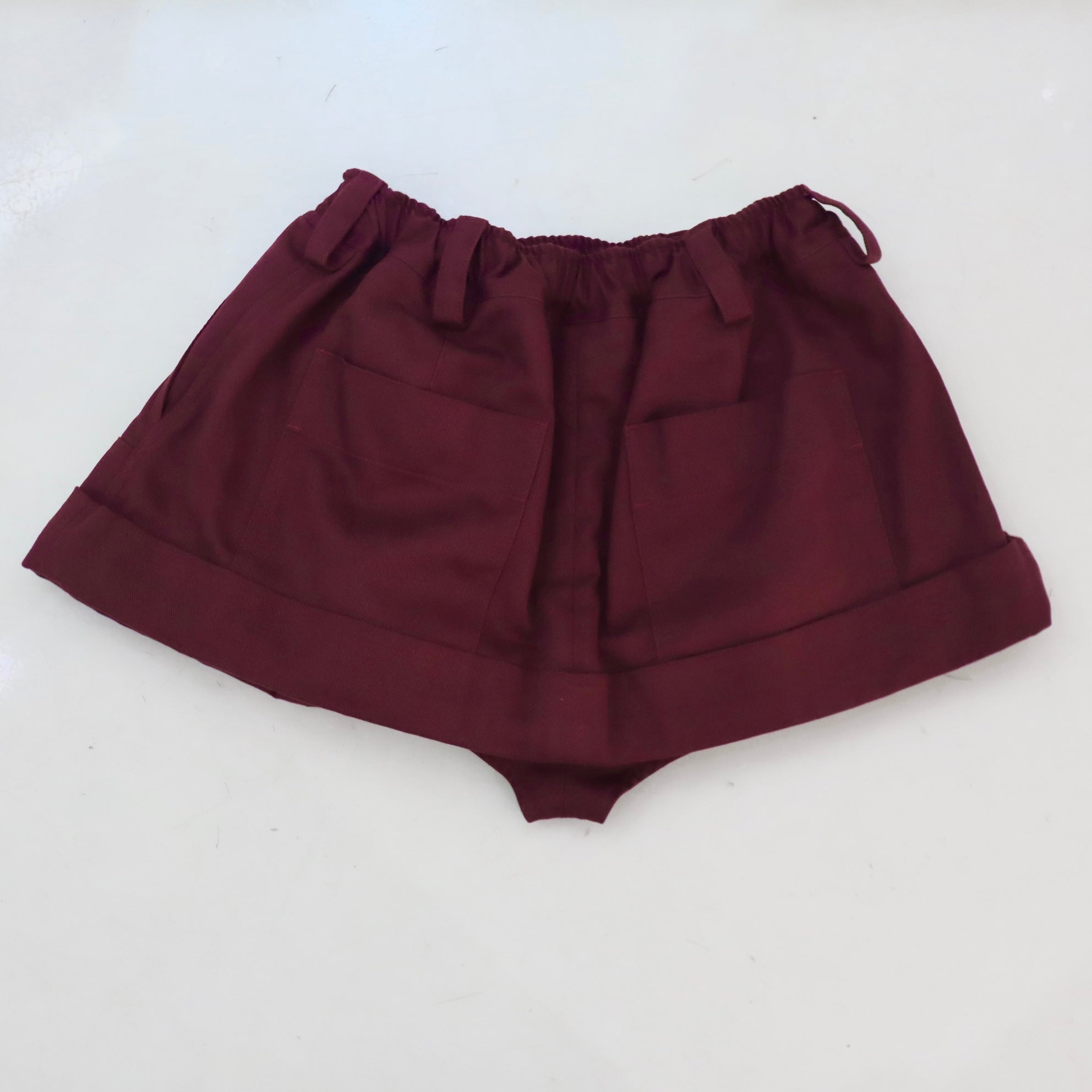 MERYLL ROGGE MINI WORKWEAR SKIRT BURGUNDY – GIGINA