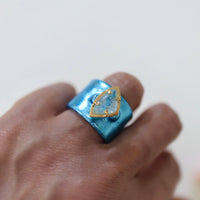 IMAGO RING AQUA MARINE