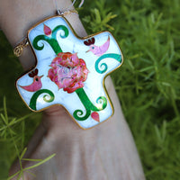 SOFIO GONGLI ENAMEL BANGLE