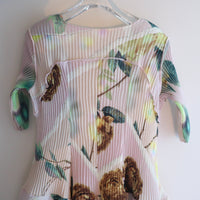 JULIA HEUER UMA HANDPLEATED DRESS IN EDWARD