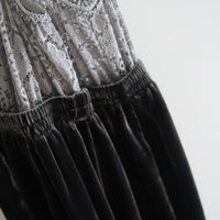 TRANSE PARIS SILK VELVET PANTS