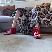 SAINT LAURENT RED SANDALS SIZE36