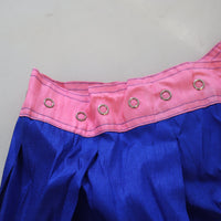 NONG RAK WRAP SNAP PLEATED CONTRAST SKIRT