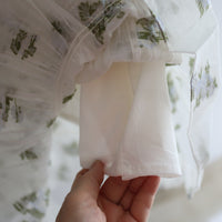 YUHAN WANG FLORAL CHIFFON SMOCK DRESS WITH SLIP