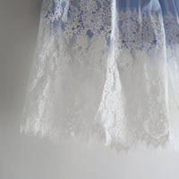 YUHAN WANG LACE TRIMMED STRIPE SHORTS