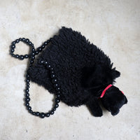 ANIGIG ANIMAL FLUFFY SHOULDER BAG"BLACK CAT"