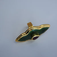 SOFIO GONGLI STONE WAVE RING "TOURMALINE"
