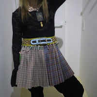 CHOPOVA LOWENA COTTON MINI CARABINER SKIRT