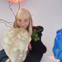 GUNIA PROJECT GLASS CHERUB VASE