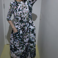 JULIA HEUER UMA HANDPLEATED DRESS IN HOLLE