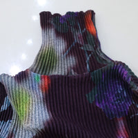 JULIA HEUER RU PLEATED KNIT PULLOVER IN EDWARD